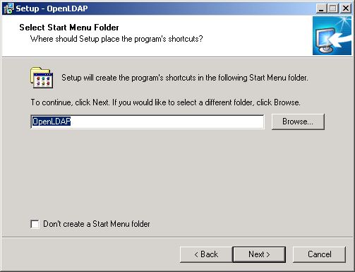 OpenLDAP Install screen 2