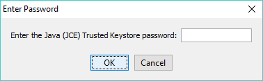 Security viewer - Java Trusted Keystore password