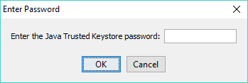 All Certs - Keystore Password Prompt