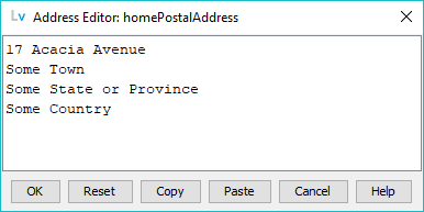 Postal Address Editor