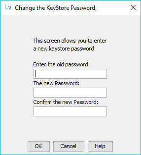 Client Keystore - change password