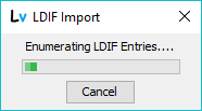LDIF import - progress