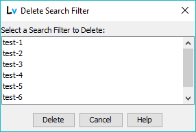 Search Filter - delete
