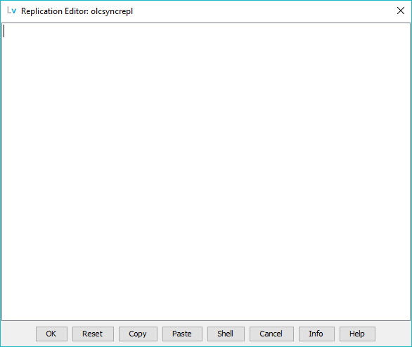 Replication Editor - empty value