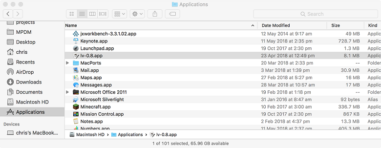 LDAPviewer - double click from applications folder