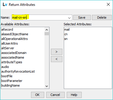 Return Attributes - opening window