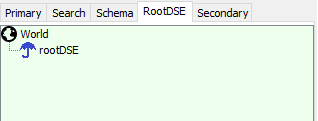 Root DSE window