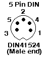 5 Pin DIN Male